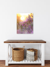Load image into Gallery viewer, Sage metal print on a white wall.