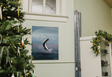 Load image into Gallery viewer, Tarpon artwork displayed at a fly shop.
